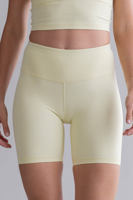 Biker Shorts - Pastel Yellow