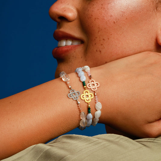 „Gestärkt für das Glück“ Armband