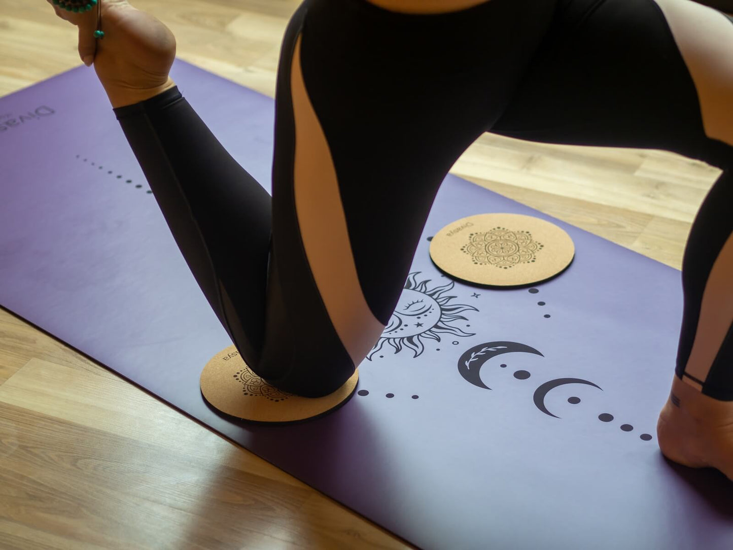 Yoga Knie Pads aus Naturkautschuk & Kork Knieschoner
