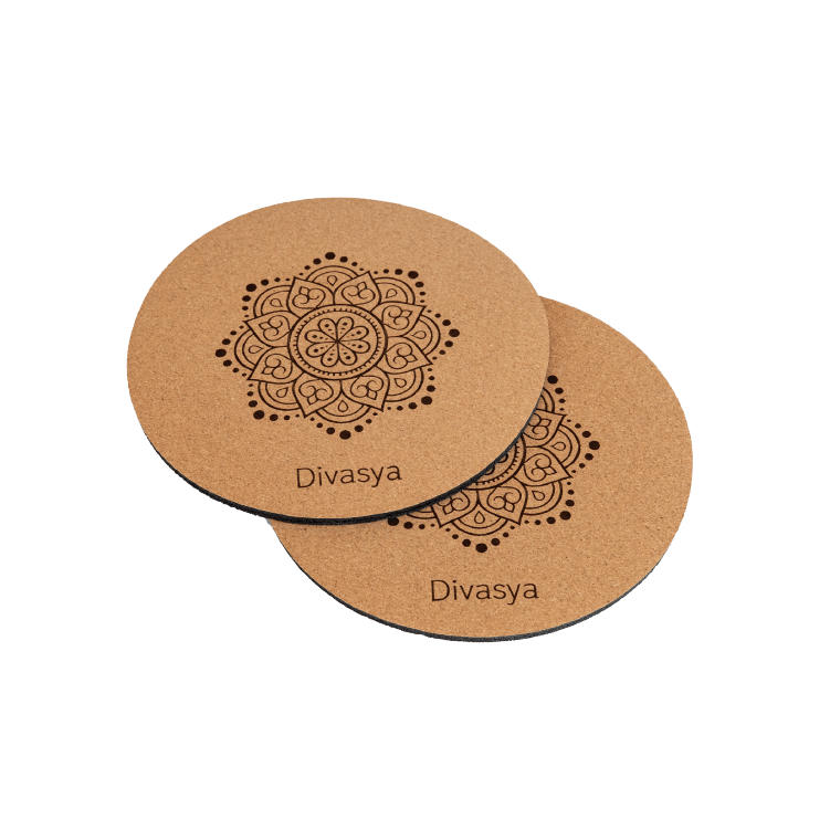 Yoga Knie Pads aus Naturkautschuk & Kork Knieschoner