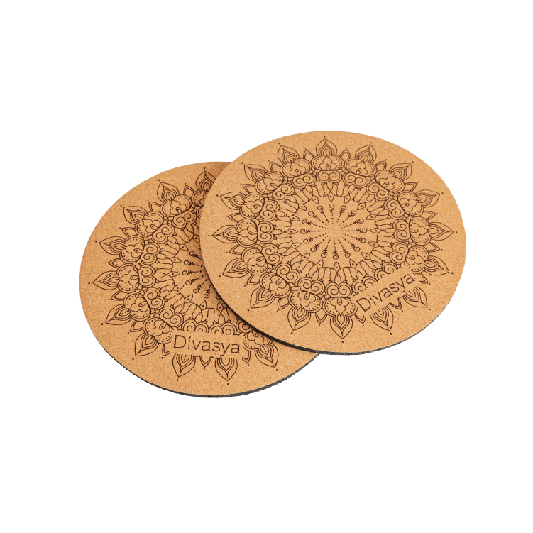 Yoga Knie Pads aus Naturkautschuk & Kork Knieschoner