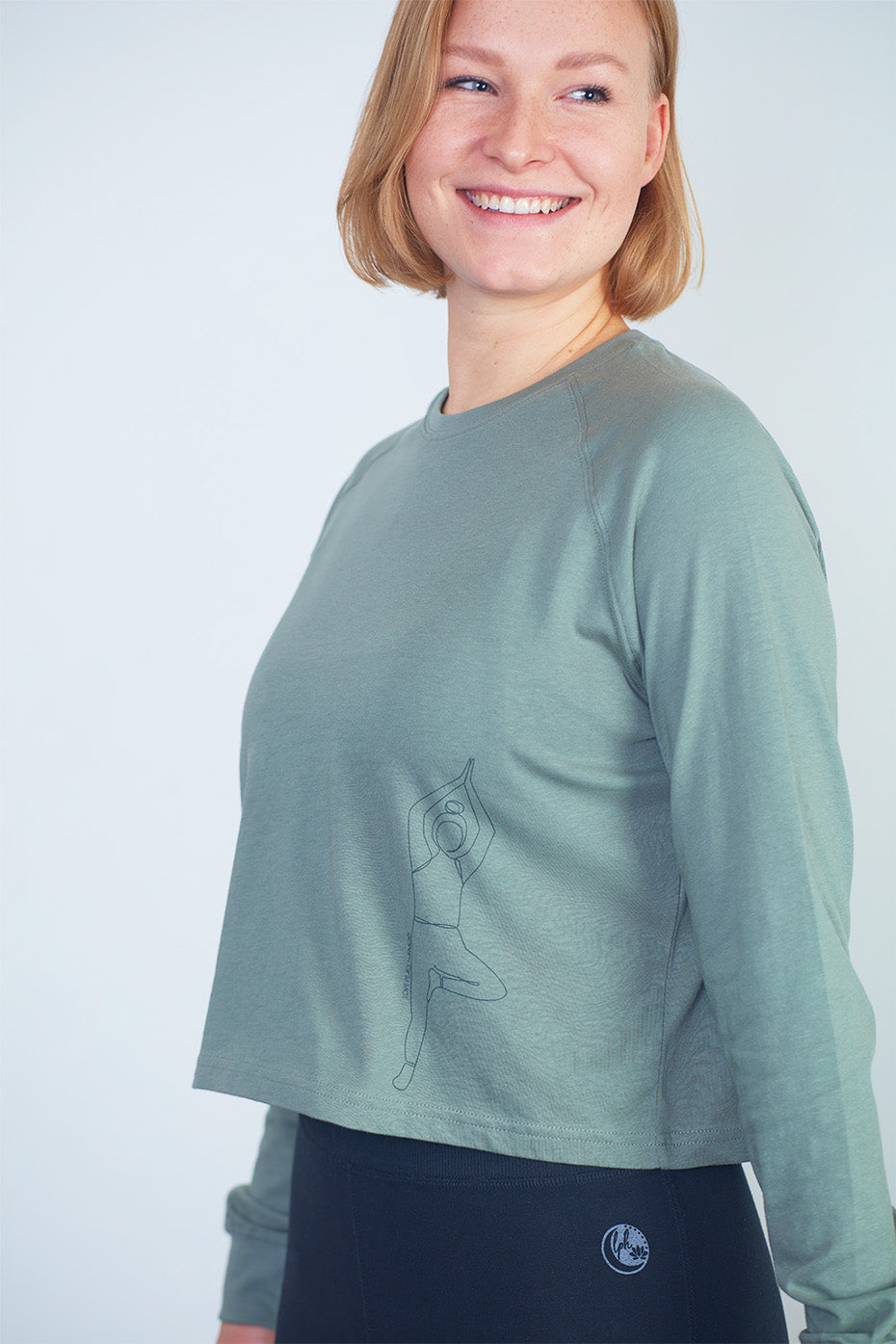 Komfortables Yoga Longsleeve (agave)