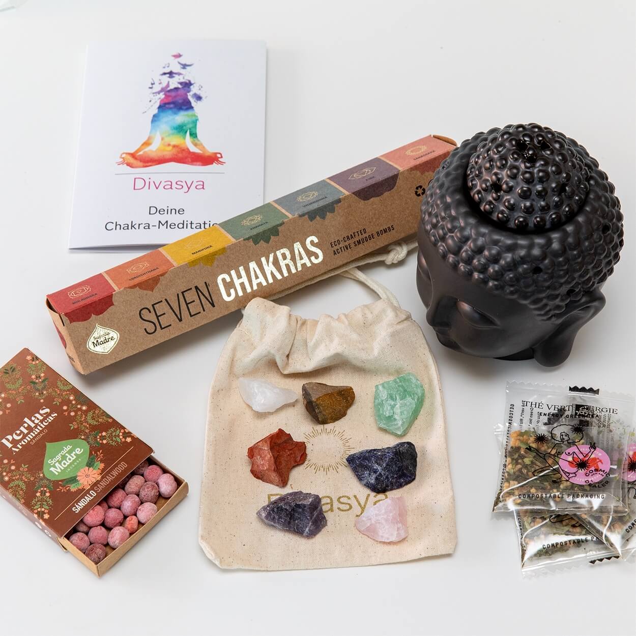 Spirituelle Geschenke Geschenkset Chakra Meditation & Yoga