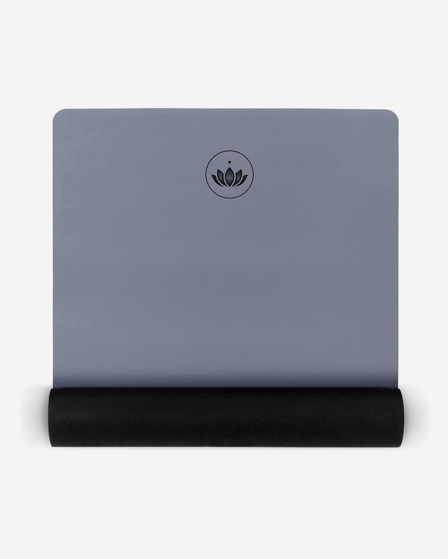 Indigo Dust - Yogamatte PURE halb aufgerollt, Ansicht von oben | Lotuscrafts
