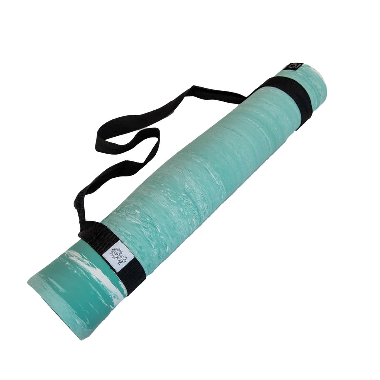 Yogamatte aus Naturkautschuk mit Tragegurt