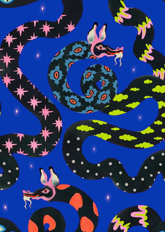 Print Crop Top - Dragon Dreams