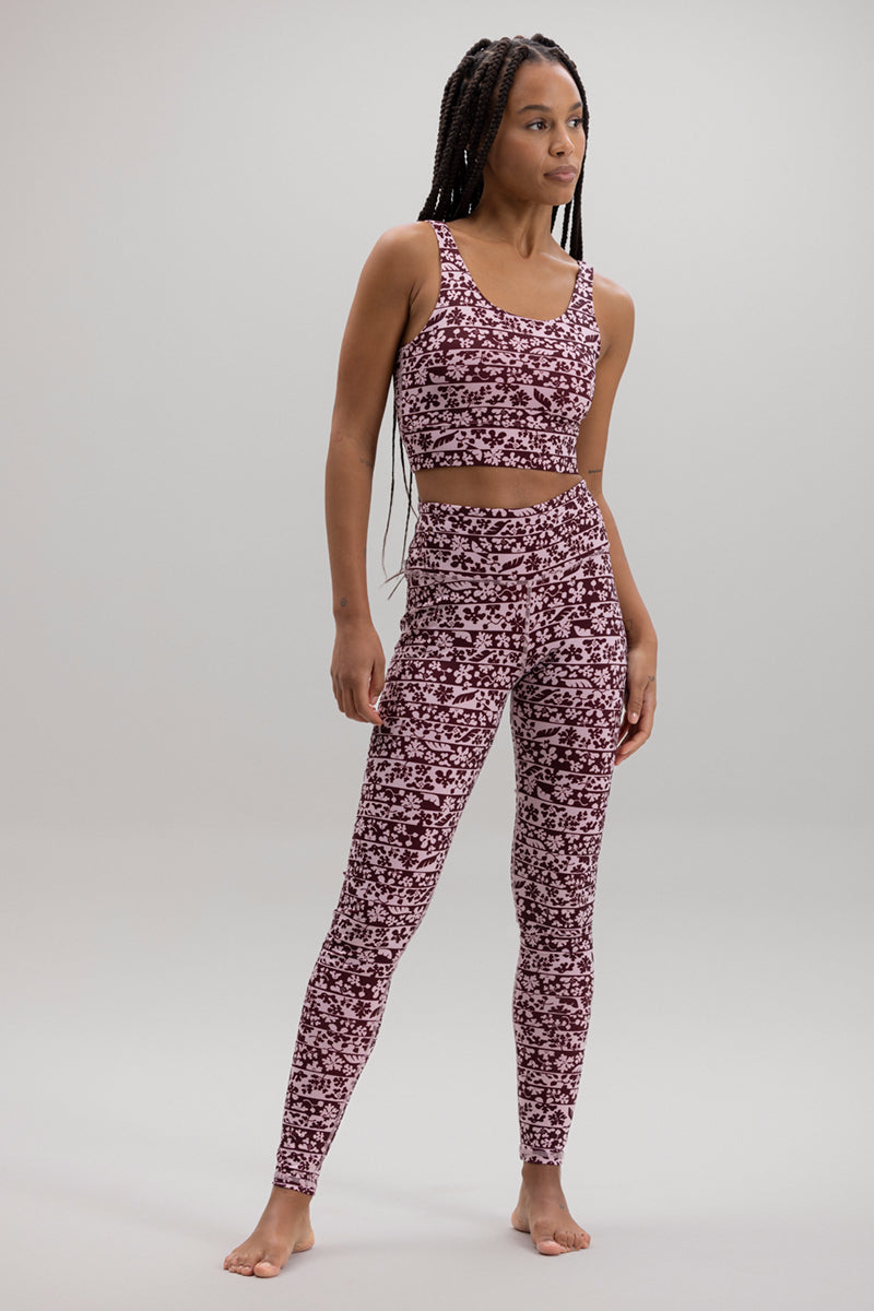 Leggings Flower Bordure