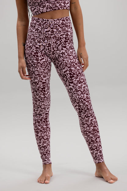 Leggings Flower Bordure