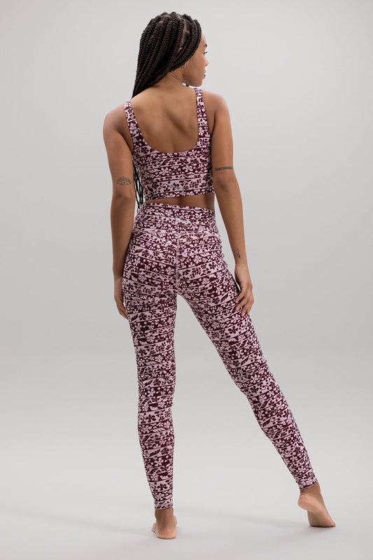 Leggings Flower Bordure