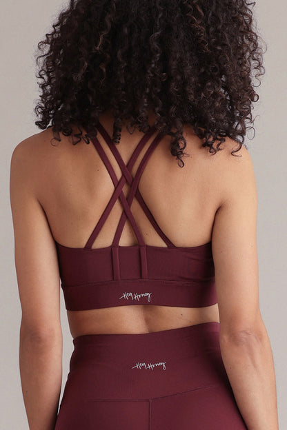 Criss-Cross Bra (italian plum)