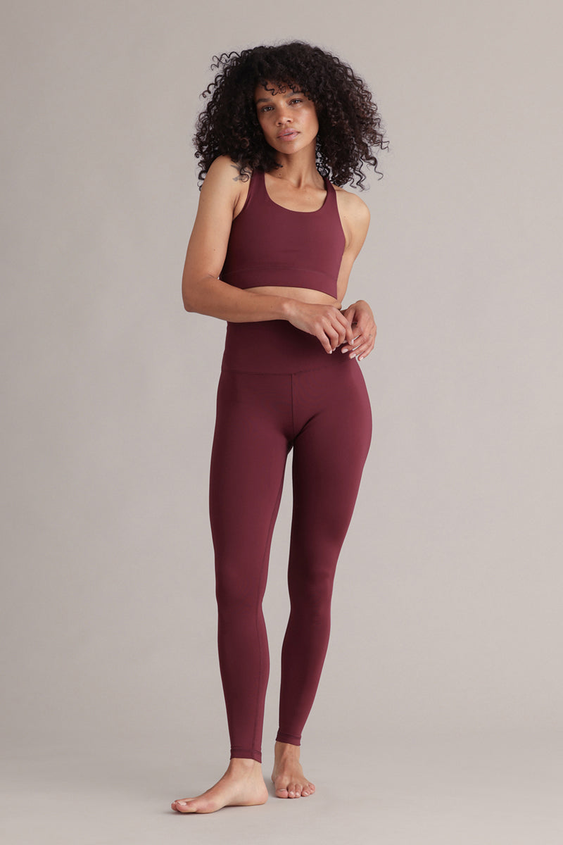 High-Waist Leggings (italian plum)