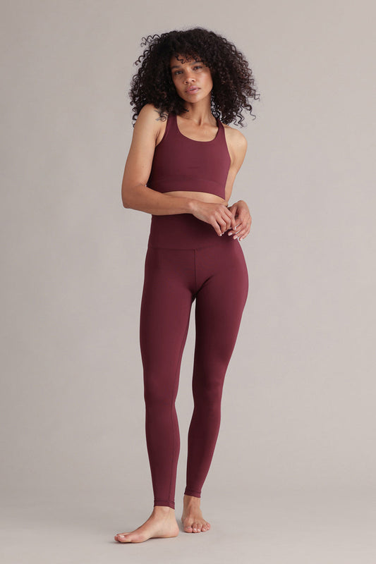 High-Waist Leggings (italian plum)