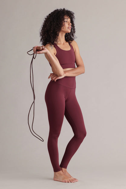 High-Waist Leggings (italian plum)