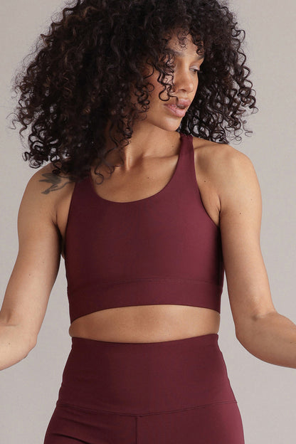 Criss-Cross Bra (italian plum)