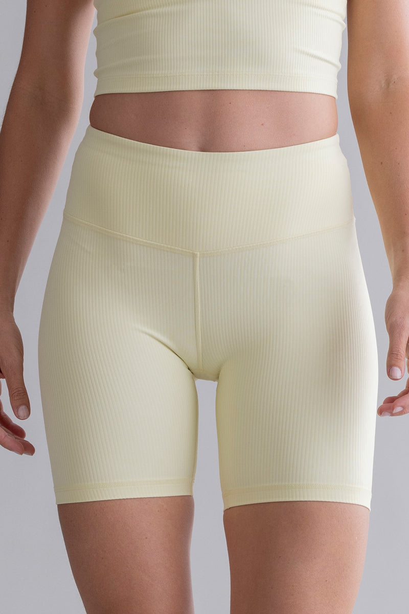 Biker Shorts - Pastel Yellow