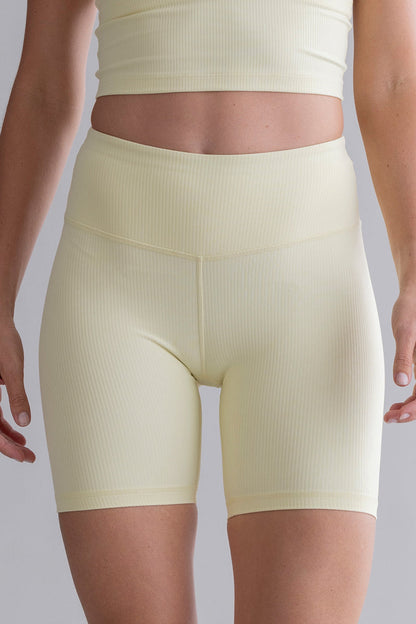 Biker Shorts - Pastel Yellow