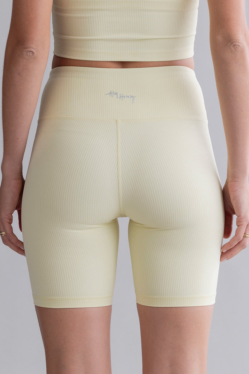 Biker Shorts - Pastel Yellow