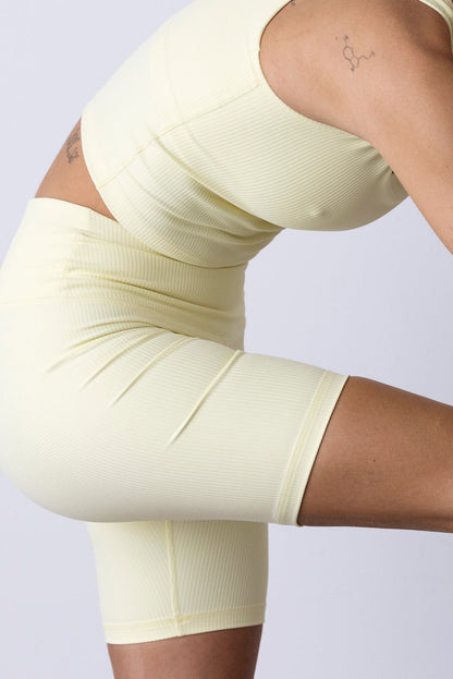 Biker Shorts - Pastel Yellow