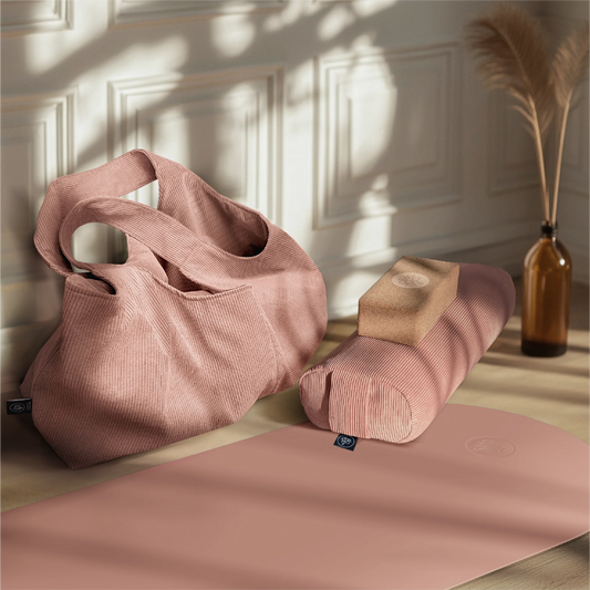Yoga Big Bag aus Cord (blush)