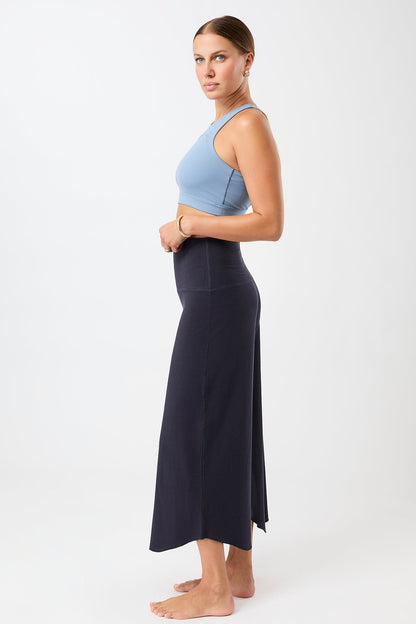 Weite Yoga-Hose (dunkelblau)