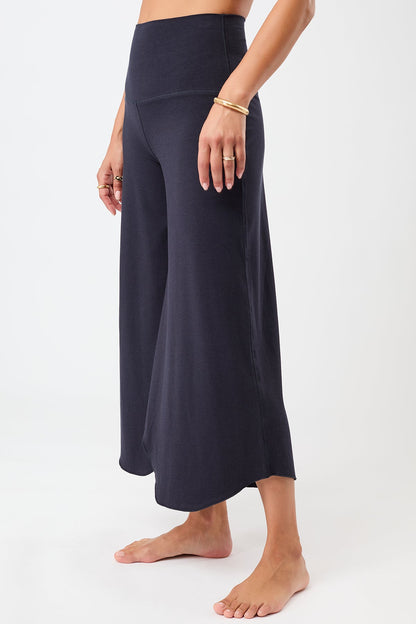 Weite Yoga-Hose (dunkelblau)