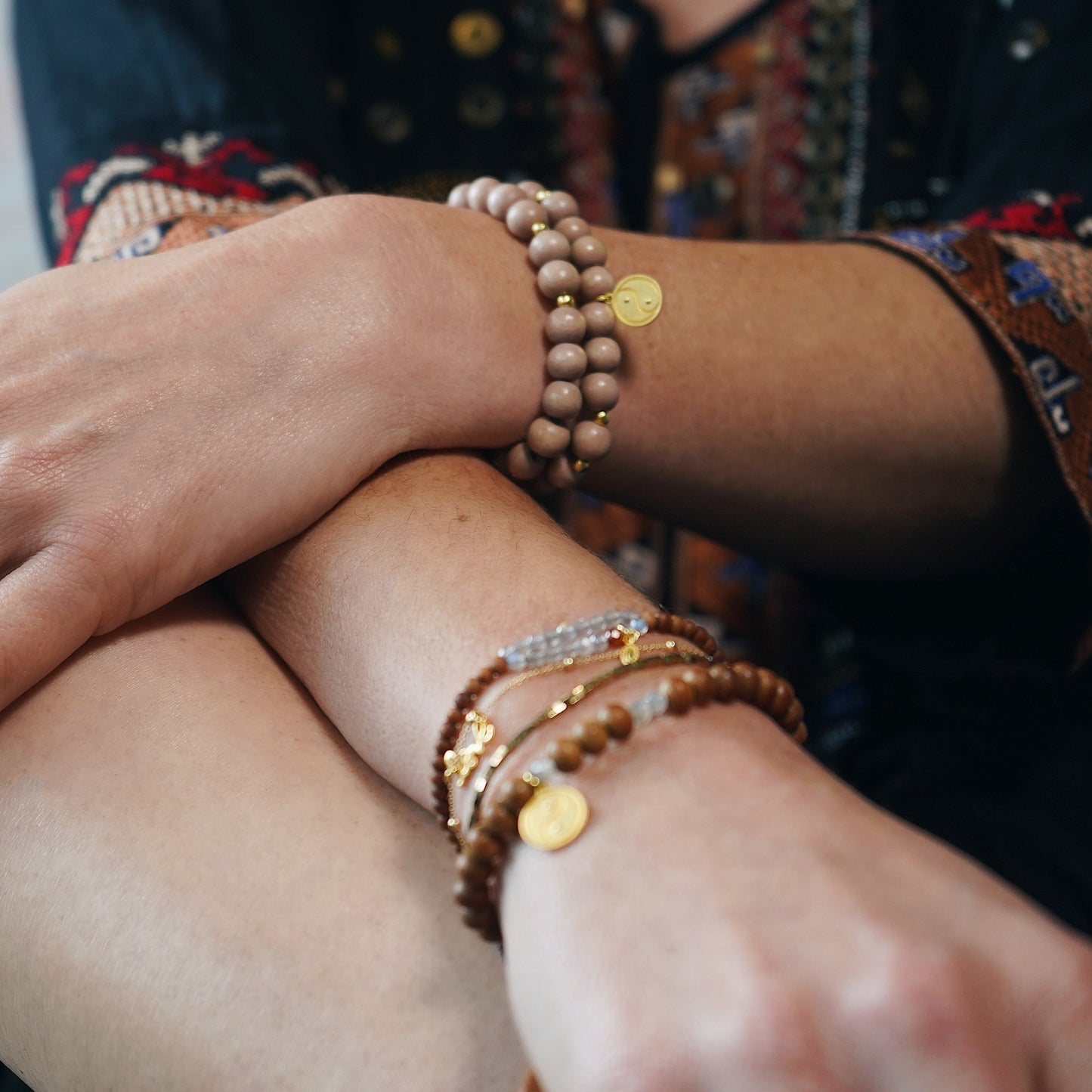 Wickelarmband "Yin Yang"