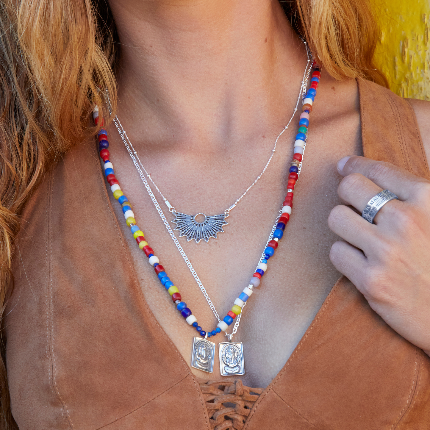 Ganesha Mantra Choker (silber)