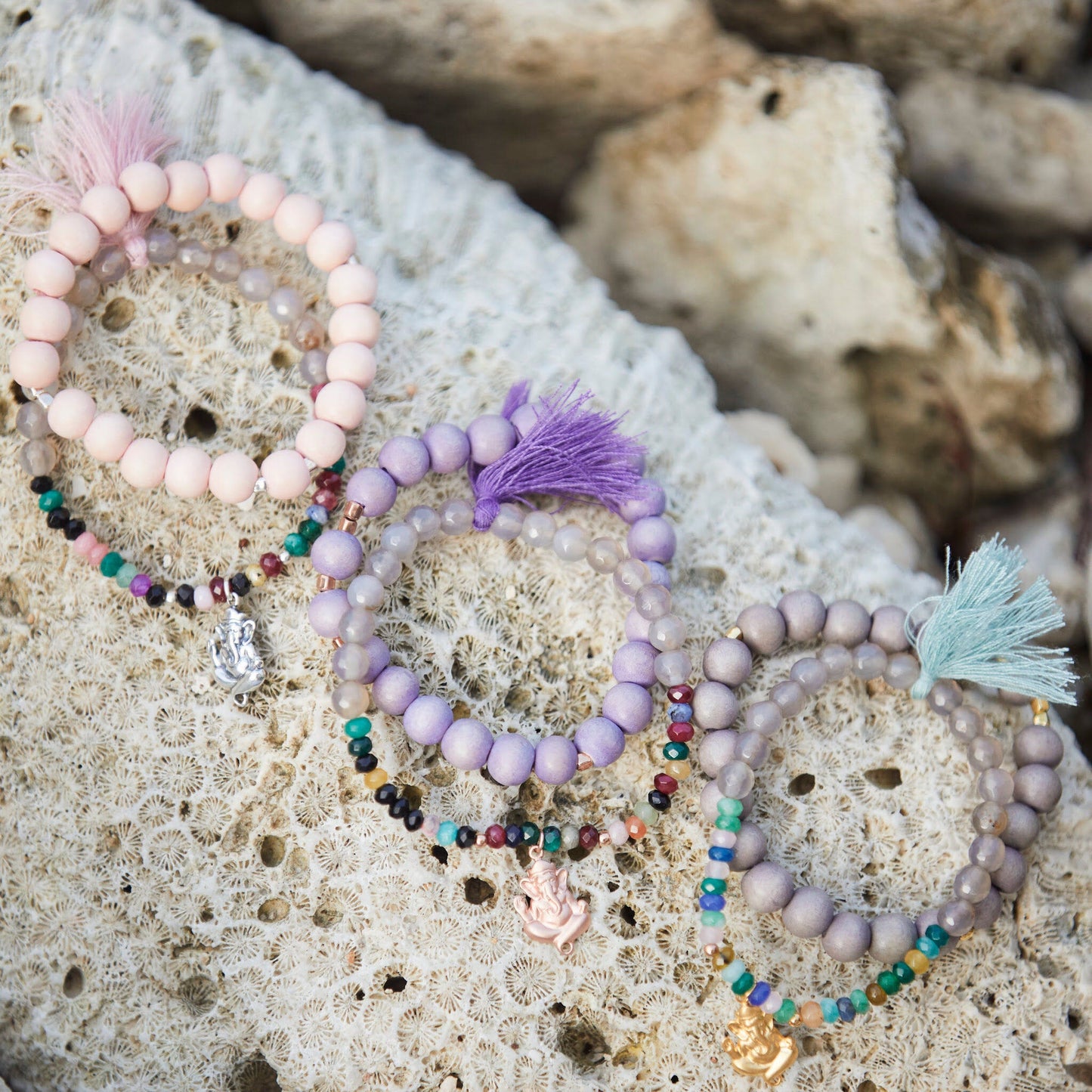 Armbänder „Happy Ganesha“ (gold)