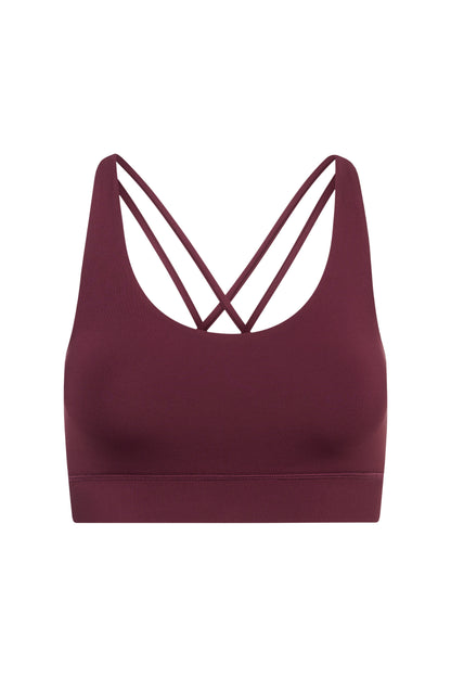 Criss-Cross Bra (italian plum)