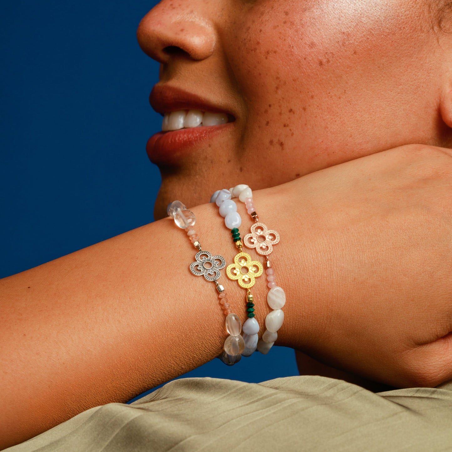 „Gestärkt für das Glück“ Armband