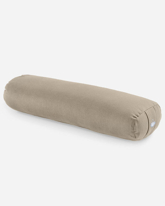 Light Taupe - Yoga Bolster Klein Seitlich | Lotuscrafts 
