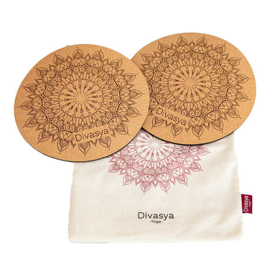 Yoga Knie Pads aus Naturkautschuk & Kork mit Beutel