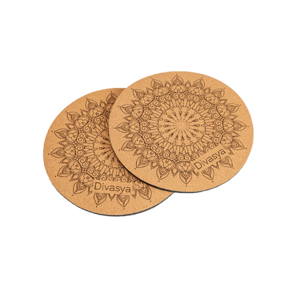 Yoga Knie Pads aus Naturkautschuk & Kork Knieschoner
