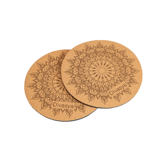 Yoga Knie Pads aus Naturkautschuk & Kork Knieschoner