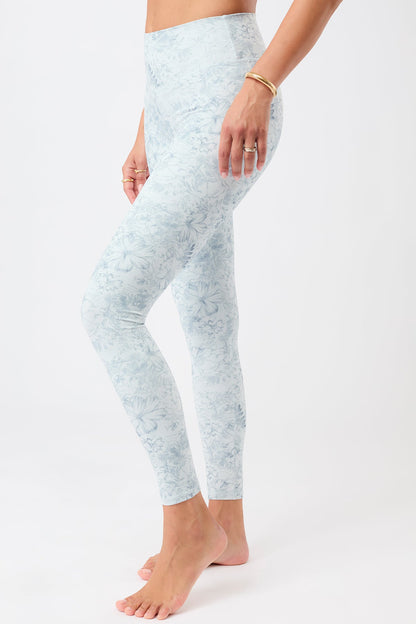 Mono-Print Leggings (Blu Mirage)