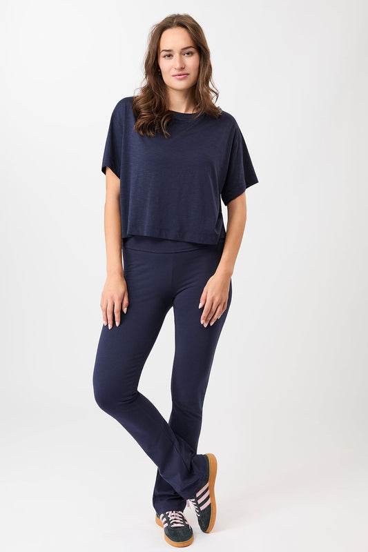 Legging mit Umschlagbund (dunkelblau)