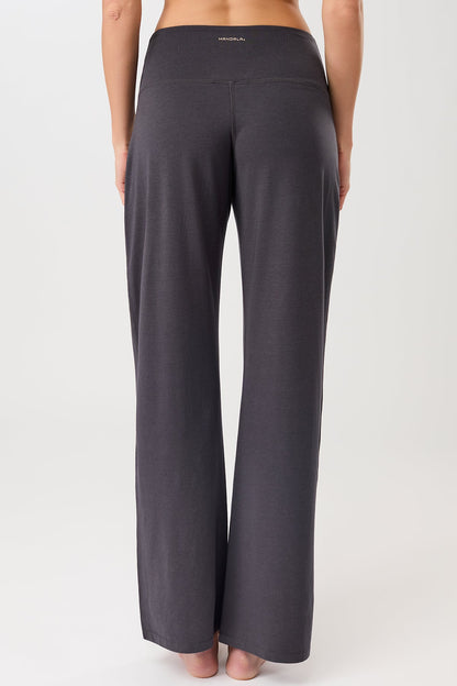 Yoga-Hose mit weitem Bein (grau)
