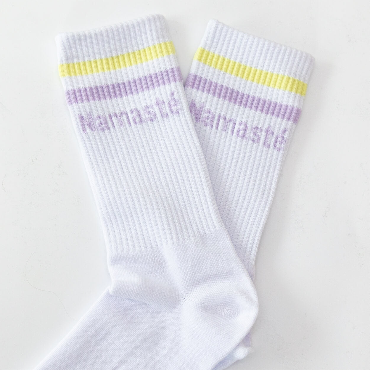 Socken mit Yoga Motiv inhale exhale namaste Bio Baumwolle