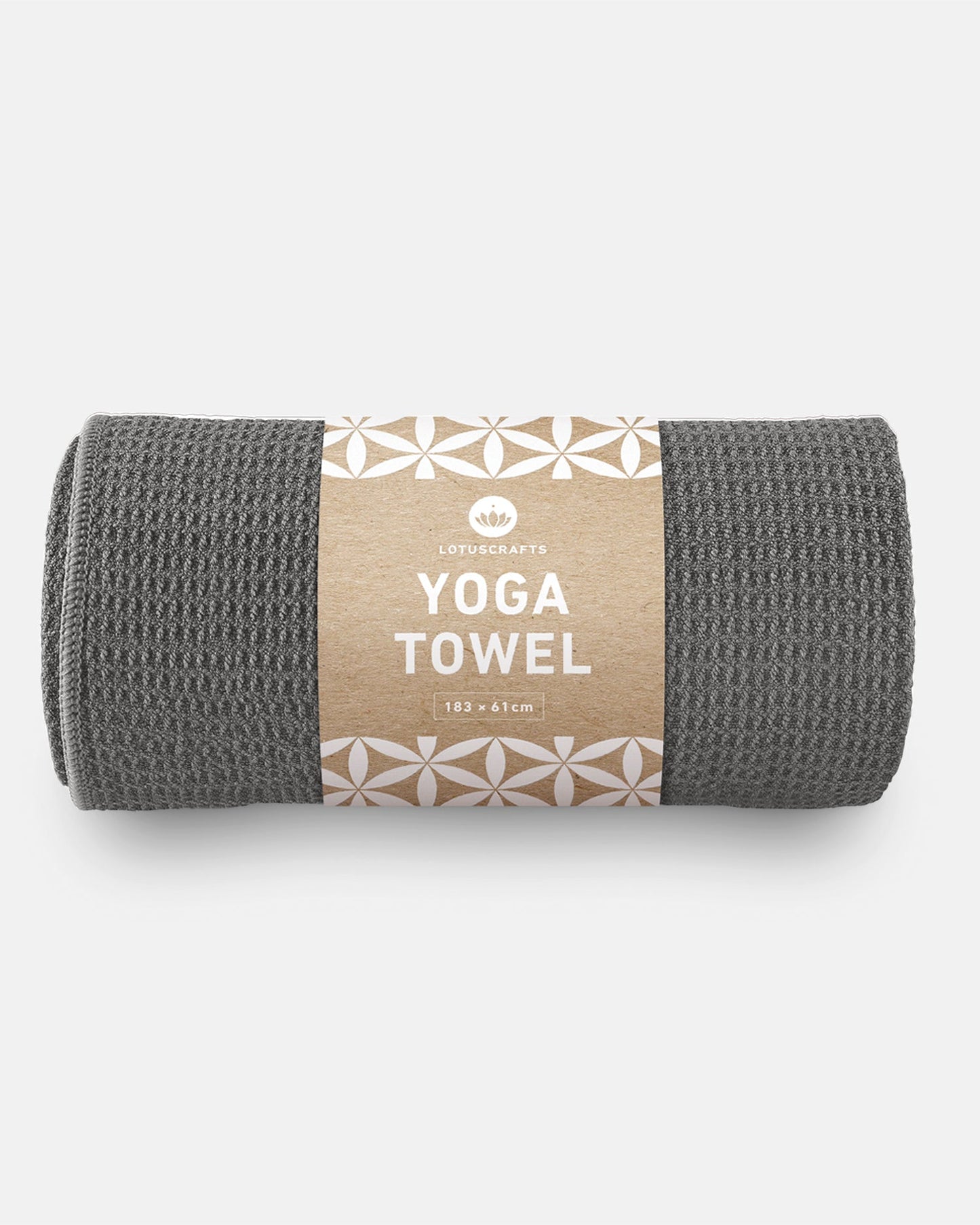 Anthrazit - Yogahandtuch Frontansicht Anthracite