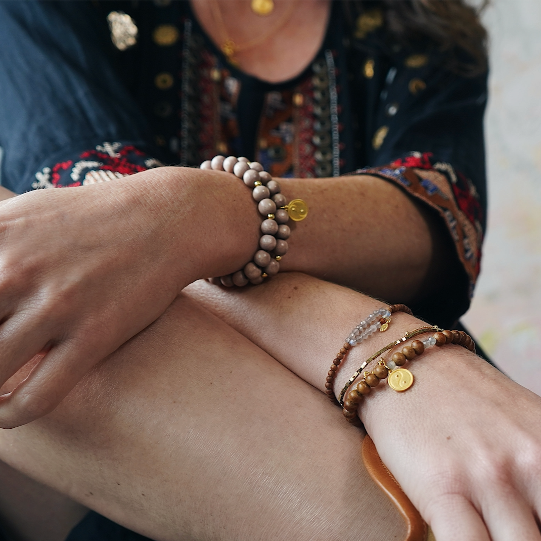 Wickelarmband "Yin Yang"