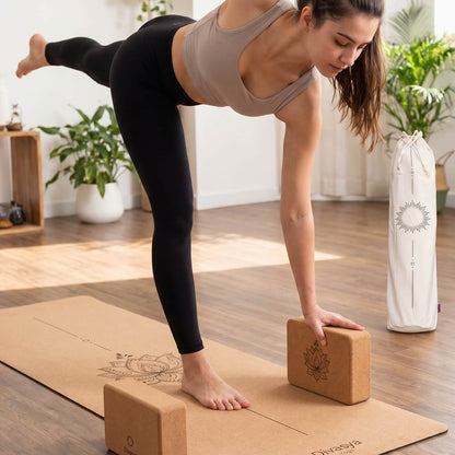 Yogablock aus Kork