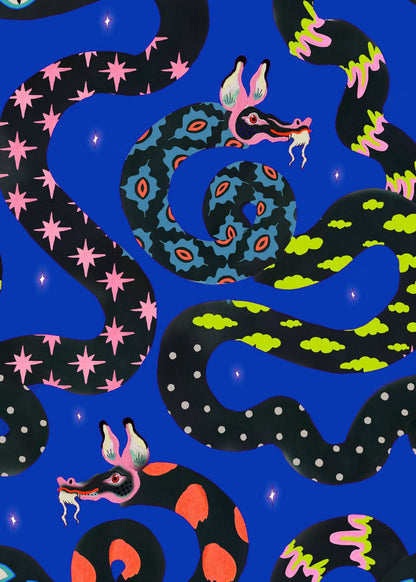 Print Crop Top - Dragon Dreams