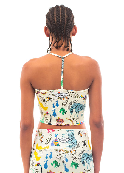 Print Crop Top - Animal Soup