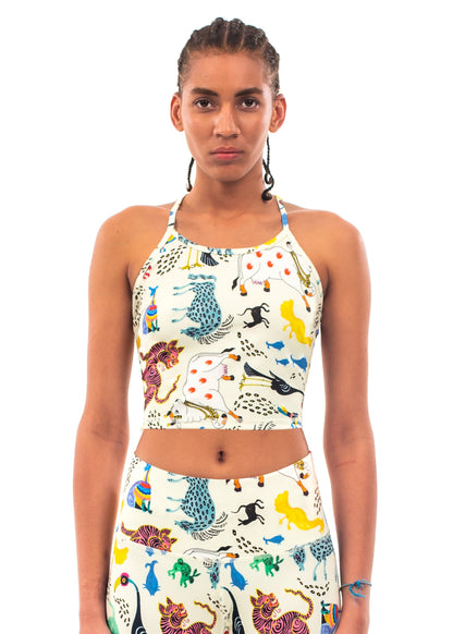 Print Crop Top - Animal Soup
