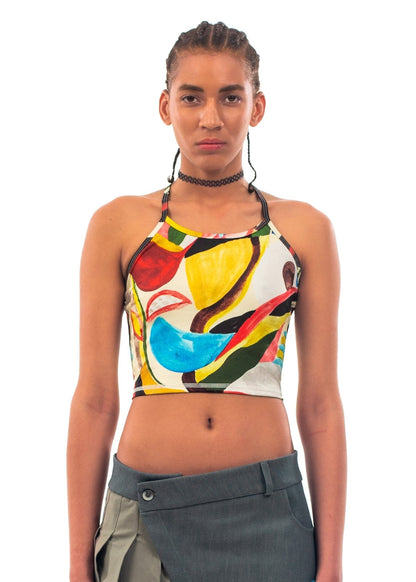 Print Crop Top (Tutti Fruti)
